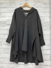 美品 エバムエバ 25SS シルク100% プルオーバー ストーングレイ M 美品 エバムエバ 25SS シルク100% プルオーバー ストーングレイ M