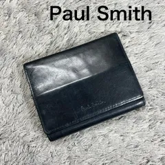 Paul Smith ポールスミス 二つ折り財布 レザー ブラック Wホックのサムネイル