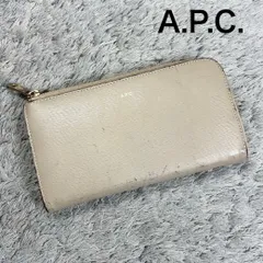 A.P.C. アーペーセー 長財布 L字ファスナー レザー ベージュのサムネイル