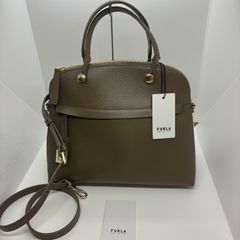 極美品✨FURLA フルラ 現行 パイパー 2way ハンドバッグ キャメル 