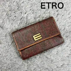 ETRO エトロ 三つ折り財布 ペイズリー PVC レザーのサムネイル