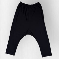 ミズイロインド サルエルパンツ イージーパンツ ウエストゴム ネイビー