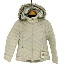 エディーバウアー Eddie Bauer フーデッドファー ダウンジャケット レディース PSのサムネイル