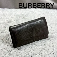 BURBERRY バーバリー キーケース レザー ダークブラウンのサムネイル