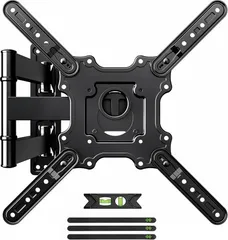 USX MOUNT 壁掛けテレビ金具 ディスプレイアーム 26-60インチ対応 最大耐荷重35kg LCD LED 液晶 中型 テレビ壁掛け金具 用前後､左右､上下多角度調節可能 頑丈な金属 延長アーム式 最大VESA 400x400mm バブルレベルのサムネイル