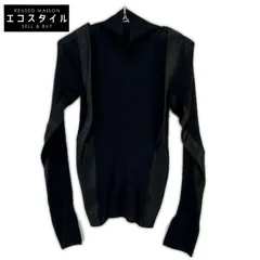 sacai　サカイ　24-07233 ブラック  24SS ドッキングリブニットプルオーバー　2のサムネイル