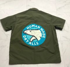 Human Made DRY ALLS 刺繍 ワークシャツ ネイビー L - メルカリ