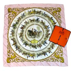 HERMES エルメス カレ90 スカーフ 『ロンシャンへの散歩』 La
