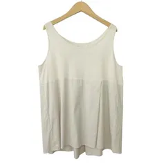 ギャバジンケーティー Gabardine K.T カットソー ブラウス タンクトップ 切替 麻調合繊 9 アイボリーのサムネイル
