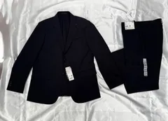 UNIQLO  ユニクロ  セットアップ　感動ジャケット　感動パンツ ネイビー　バラ売り不可　　　　*3787のサムネイル
