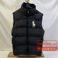 01w-6911 ポロ・ラルフローレン POLO RALPH LAUREN   ビックポニーダウンベスト  フード欠品  ブラック  サイズM  インドネシア製 メンズ  アウター  ナイロン  710587356002  【中古品】のサムネイル