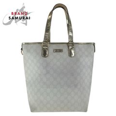 GUCCI グッチ 初期JOY 白 メタリックハンドル グッチ トートバッグ 
