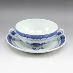 【Royal Copenhagen】ロイヤルコペンハーゲン ファイアンス トランクウェーバー スープカップ＆ソーサー _ 食器のサムネイル