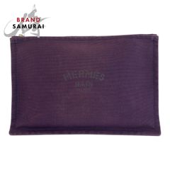 HERMES フラットポーチ パープル - メルカリ