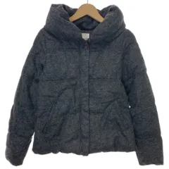 【中古】　URBAN RESEARCH DOORS　中綿ジャンパー　ウールジャケット　フード　フルジップ　無地　古着　/2412のサムネイル