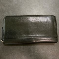 ユハク ラウンドファスナー ロングウォレット コンビ カーフレザー