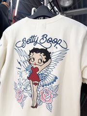 Betty Boop Tシャツ ドレス チェッカーフラッグ プリント ストリート 