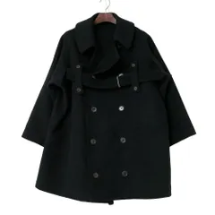 Yohji Yamamoto ヨウジヤマモト FM-D08-135 コート サイズ2 2002AW ウール メルトン ダブル オーバーコート ブランド古着【中古】20260610/RA9756のサムネイル