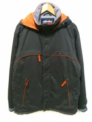エレッセ ellesse 中綿 ジャケット フード ライン ロゴ ハイネック L ダークグレー 灰 /HT ■ECB004のサムネイル