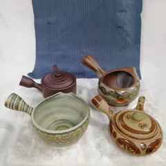 常滑焼  (とこなめやき) 急須 湯冷まし  4個まとめて  セット 急須  茶道具 茶器 煎茶道具 常滑焼   長期保管 現状品  Y323のサムネイル