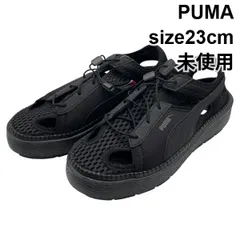 未使用 プーマ PUMA メッシュ サンダル 靴 シューズ 厚底 プラットフォーム トレース ライト ミュール 黒 23cm レディース 6V612のサムネイル