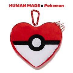 韓国 狎鴎亭限定 HUMAN MADE ハート型 パスケース ポーチ パープル