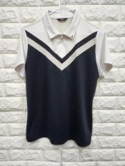 G5961*キャロウェイコレクション☆ハーフジップ☆長袖☆白☆S☆ゴルフ