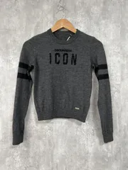 DSQuared2 ディースクエアード ICON ロゴ ニット セーター sizeL/グレー ◆■◎レディースのサムネイル