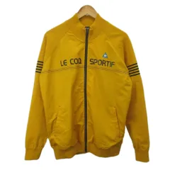 ルコックスポルティフ le coq sportif 切替ジャケット ブルゾン アウター ハイネック ジップアップ ロゴ プリント 刺繍 3L 黄色 イエロー /XZ ■GY70のサムネイル