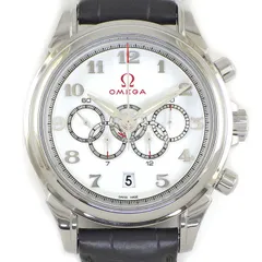 オメガ OMEGA 腕時計 デ・ヴィル オリンピック タイムレス コレクション 422.13.41.52.04.001 ホワイト文字盤 デイト クロノグラフ スモールセコンド ブラック アリゲーターレザーベルト SS 自動巻き 【箱・保付き】 【中古】のサムネイル