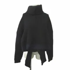レキサミ REKISAMI ニット セーター ウール 1 黒 ブラック 紺 ネイビー タートルネック 長袖 リブニット /NP ■GY70のサムネイル