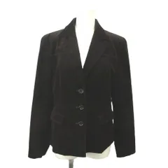 クレージュ courreges ジャケット 上着 11AR ダークブラウン テーラードカラー コーデュロイ 長袖 無地 /KK ■ECC005のサムネイル