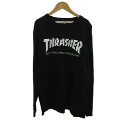 スラッシャー THRASHER Tシャツ ロンT カットソー L 黒 ブラック ロゴプリント クルーネック 長袖 /MD ■ECE005のサムネイル