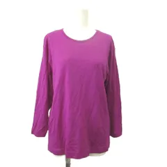ヴァレンティノ ヴァレンチノ  VALENTINO Tシャツ ロンT カットソー ウール 38 紫 パープル ラウンドネック 長袖 ロゴ刺繍 /MD ■ECC005のサムネイル