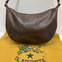 人気♡グレージュ♡三日月♡イルビゾンテ エンボスロゴ ショルダー