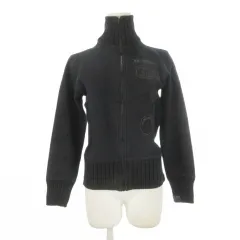 ジースターロウ G-Star RAW ジャケット 上着 麻 リネン S 黒 ブラック ハイネック 長袖 リブニット /CK27 ■GY99のサムネイル