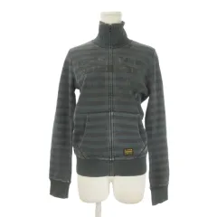 ジースターロウ G-Star RAW DENIM ジャケット 上着 ヴィンテージ加工 S グリーングレー ボーダー柄 ハイネック 長袖 /CK28 ■GY99のサムネイル