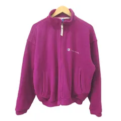 チャンピオン CHAMPION フリースジャケット 上着 L 紫 パープル 長袖 スタンドカラー ジップアップ /NP ■ECA005のサムネイル