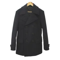 ユナイテッドアローズ UNITED ARROWS コート ピーコート ウール M 紺 ネイビー ダブルブレスト 長袖 ラペルカラー /KK ■GY70のサムネイル