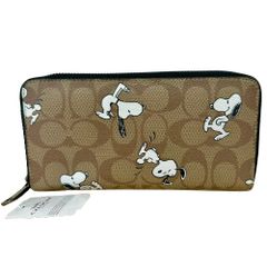 COACH Snoopy 長財布 ラウンドファスナー - メルカリ