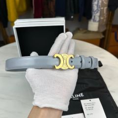 CELINE ベルト 75 トリオンフ セリーヌ ブラウン 正規 25mm 鑑定