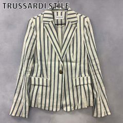 TRU TRUSSARDIトゥルートラサルディ テーラードジャケット 麻100 