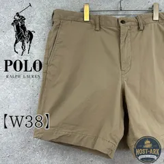 P009【Polo Ralph Lauren】ポニー刺繍 ベージュ チノショーツ〔38〕のサムネイル
