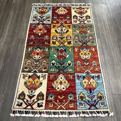 年代織り物 マーシュアラブの刺繍布ヴィンテージ 手織りキリム