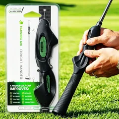 ゴルフ グリップトレーナー 右利き用 グリップ矯正 練習器具 ゴルフスイング トレーニング用品 グリップ練習 左右手ガイド フェース位置合わせのサムネイル