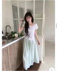 ミニポエ ミント ロング丈スカート + マラフィット Tシャツのサムネイル
