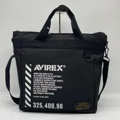 BN9164●AVIREX アヴィレックス 2WAY トートバッグ ショルダーバッグ ブラックのサムネイル