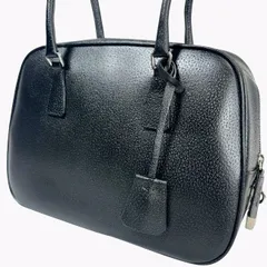 【希少 鍵付・美品】PRADA プラダ ミニ ボストンバッグ ブラックのサムネイル