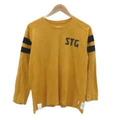 ウィズ WHIZ Tシャツ カットソー M 黄 イエロー 長袖 プリント ラウンドネック /MA14 ■GY03のサムネイル