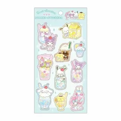 新品 サンリオシェイカーステッカーズ　きらめきドリンク　シール [ゆうパケット]